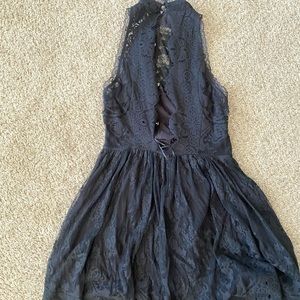 Black lace Free People dress